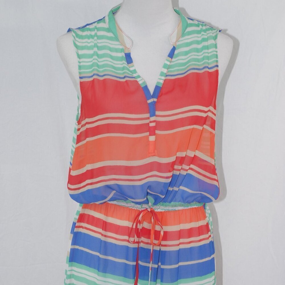 Sheer Maxi Dress Beach Cover up Multicolored a.n.a. A New Approach Womens Medium